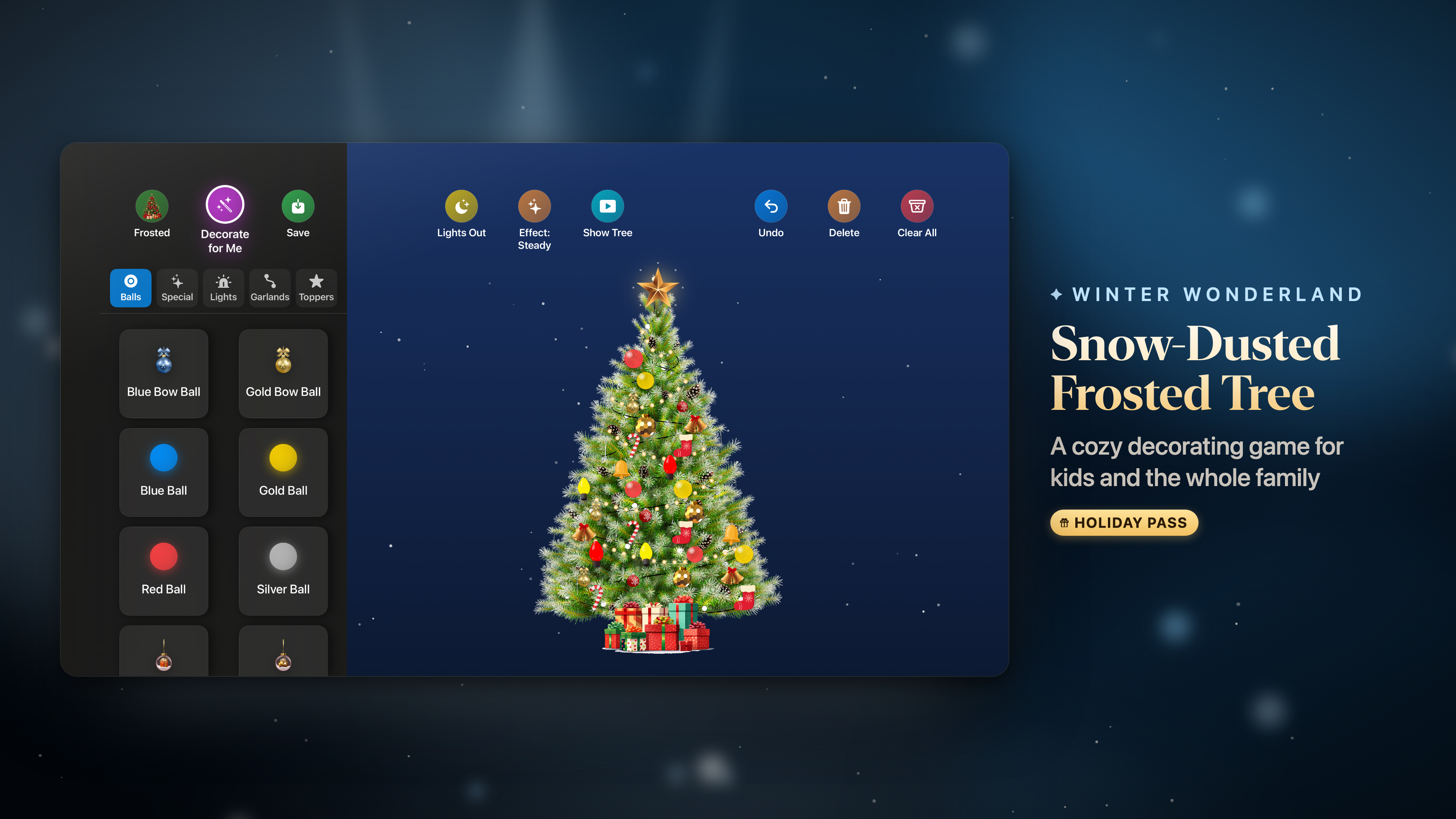 Christmas Tree Decorator Game on Apple TV, screen 8