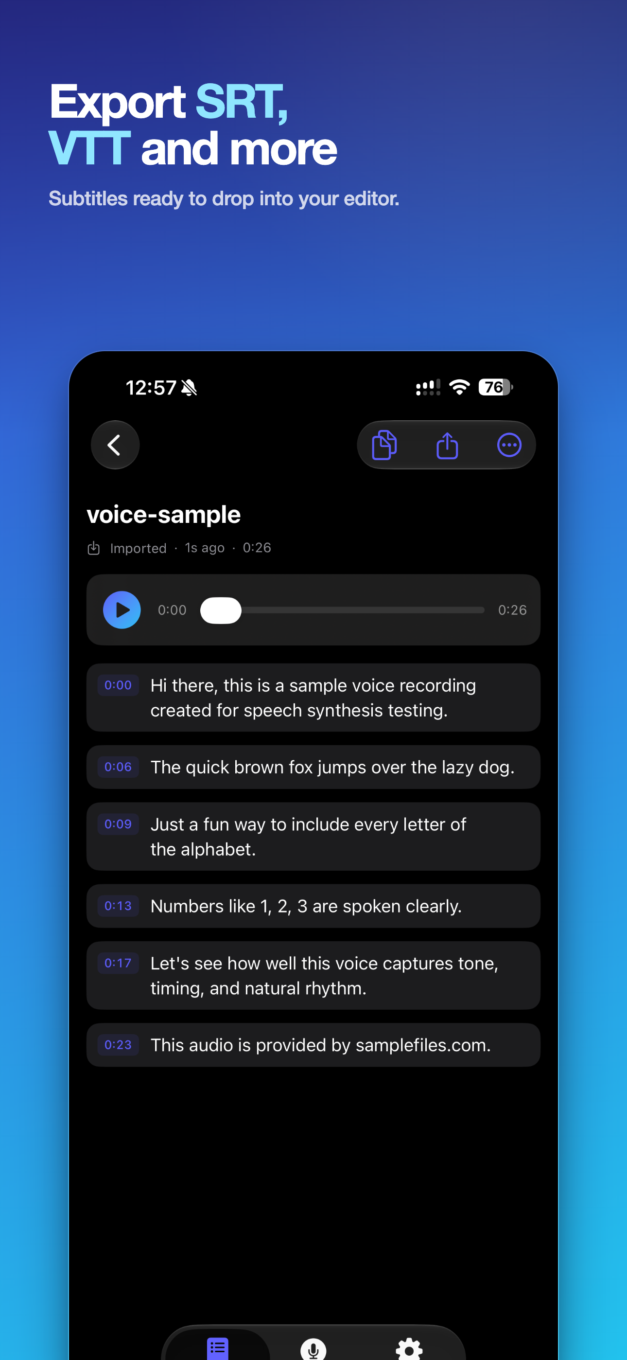 Voice to Text on iPhone, screen 9