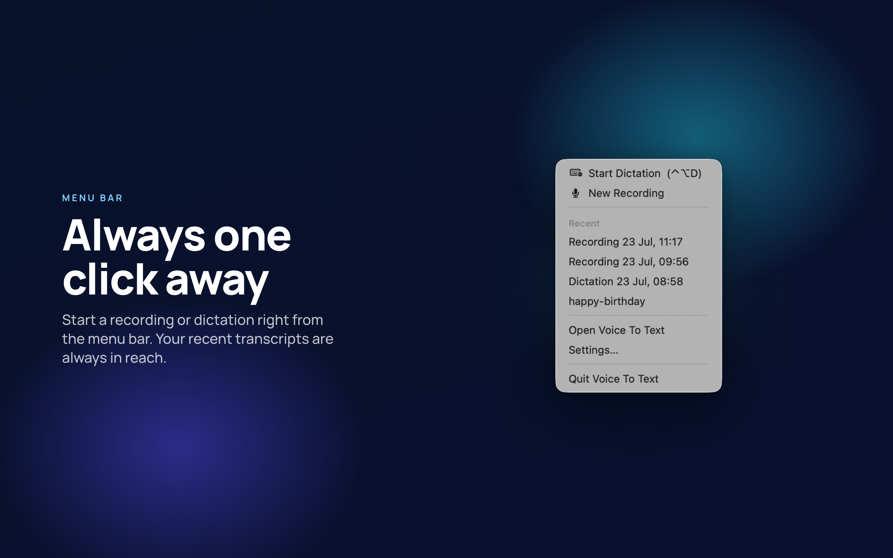 Voice to Text on Mac, screen 8