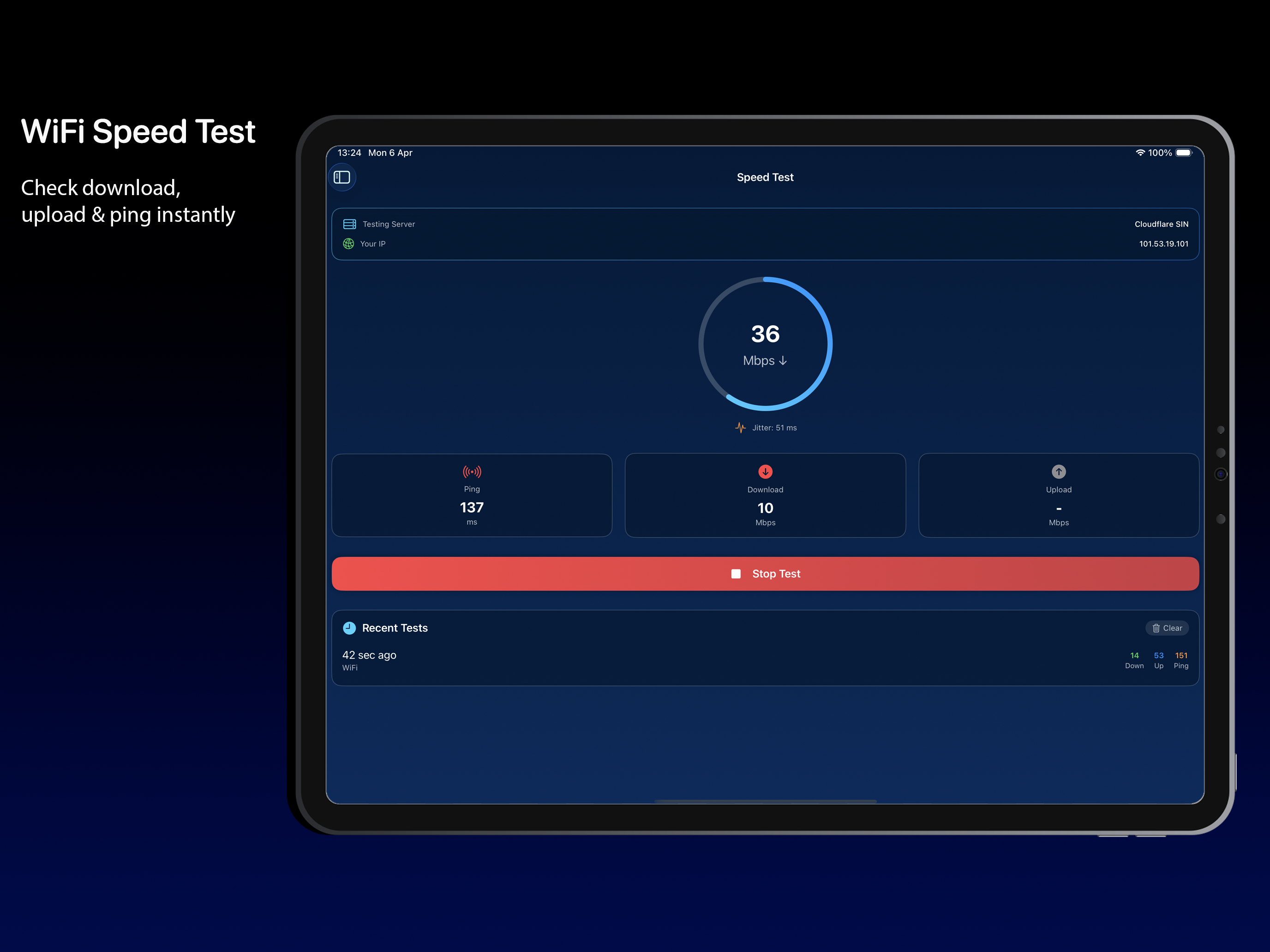 Wi-Fi Analyzer iPad screenshot 2