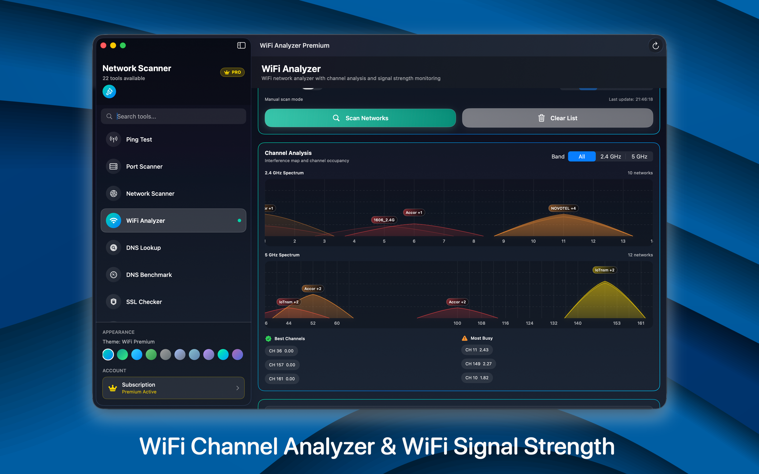 Wi-Fi Analyzer macOS screenshot 2