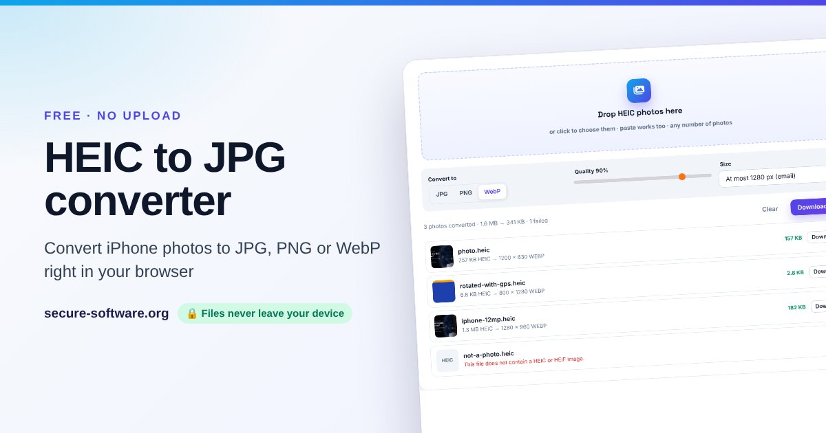 HEIC to JPG Converter preview