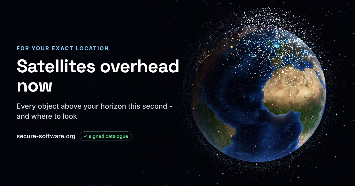 Satellites Overhead Now preview